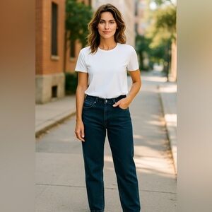 Vintage Rustler 100% Cotton faded black denim high waist Jeans